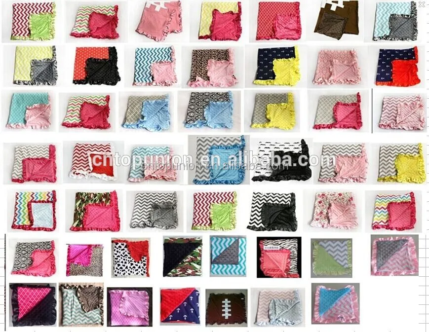 Wholesale Baby Chevron Minky Blanket Knitting Baby Minky Blanket,Baby