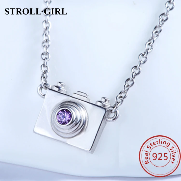 Fashion Dainty Hidden Camera Necklace 925 Sterling Silver Cz Necklace Jewelry Buy Hidden