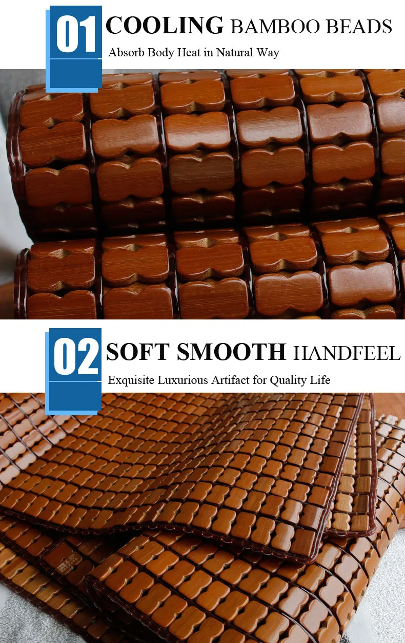 Home Texitle - Summer Cooling Bamboo Mattres Pad Sleeping Mat - Hunnan Chunlong Bamboo Co.,Ltd (2)