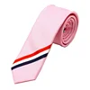 New Silk Tie Black and White Stripe