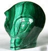 rough malachite Alien skulls for home decoration