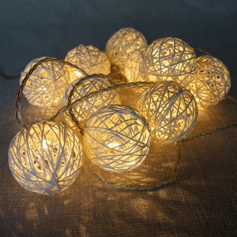 Evermore white wire rolls Ball Led Fairy decoration string light