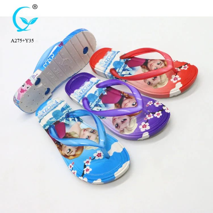 Wedge sandals eva slipper for kids with pvc upper daily use sandals