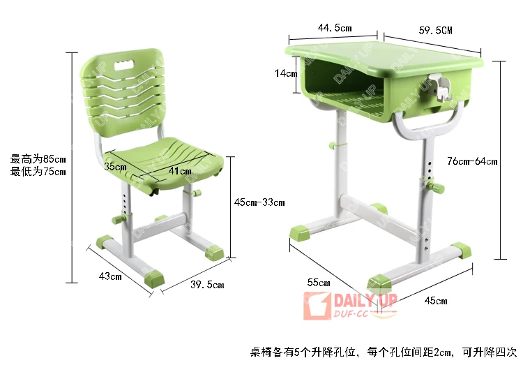 Plastic School Desk And Chair Height Adjustable Student Children Desk And Chair Furniture School Plastic Table And Chair
