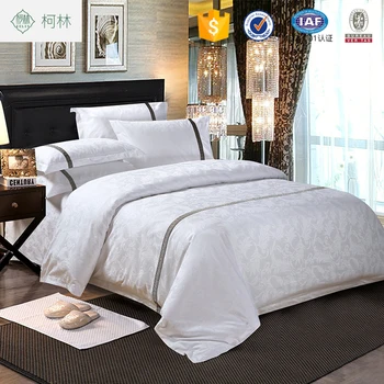 Percale 100 Combed Cotton King Size White Jacquard Hotel Duvet