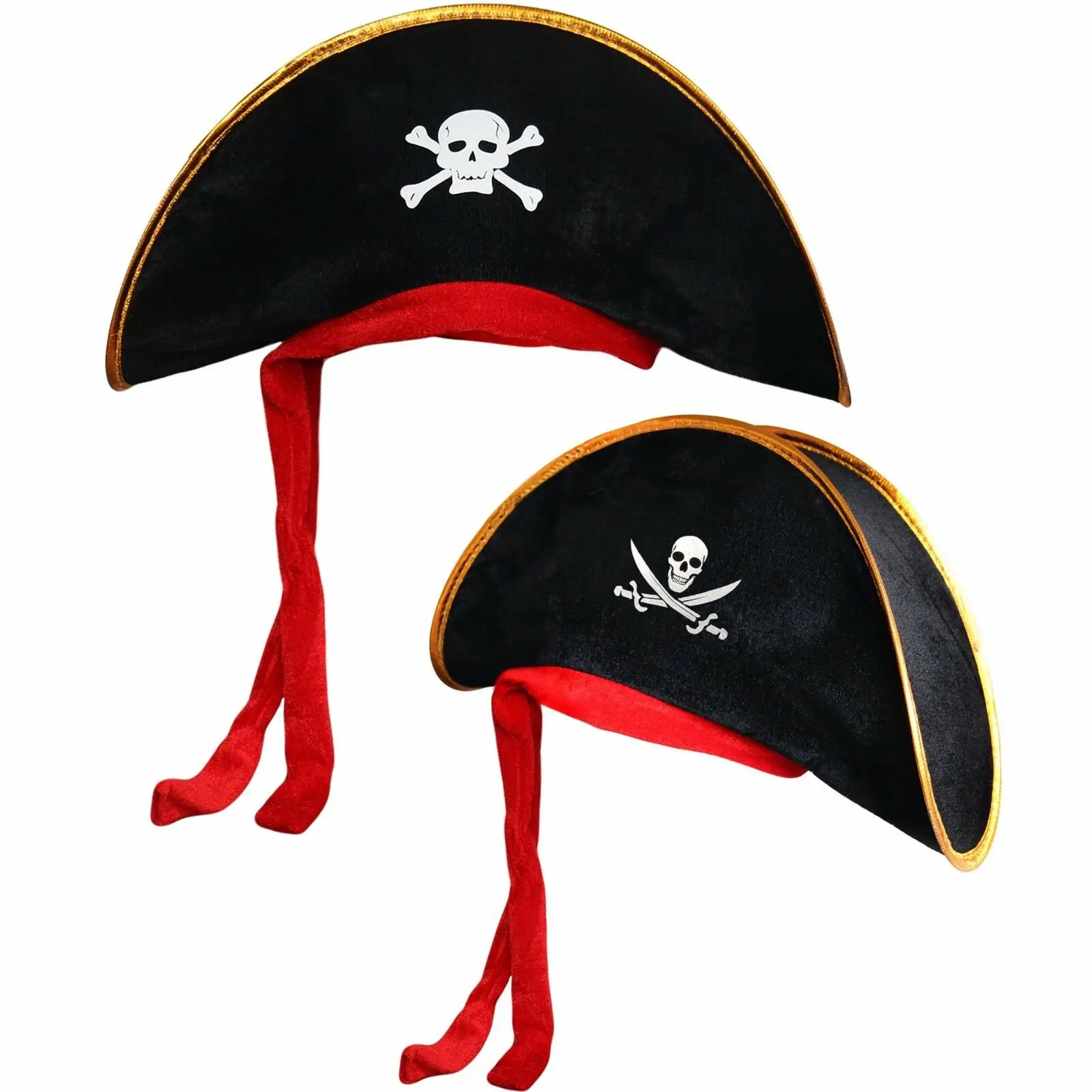 Шляпа пирата. Фуражка пирата. Морская треуголка. Пиратская шляпа дизайнерская. Пиратская шляпа капитана.