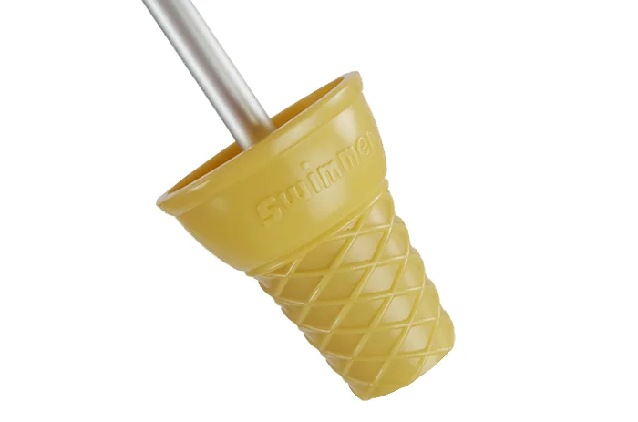 travel fold ice cream shape rain umbrella with plastic handle