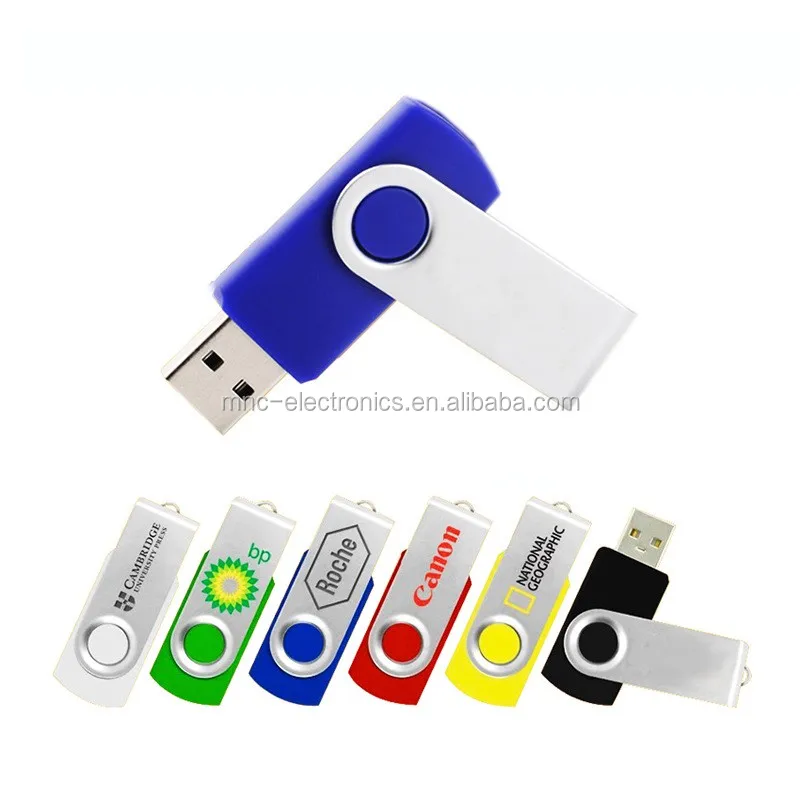 Cost savings promotional gift free logo printing customized twister style 4gb usb flash drive - ANKUX.COM