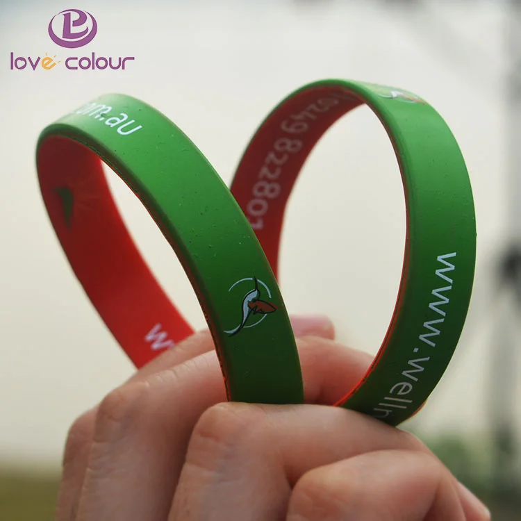 Double Layer Silicone Wristbands