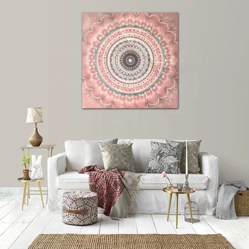 High Quality Canvas Print With Embellishment Abstract Circle For Home ...