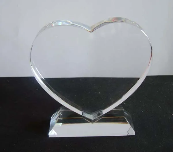 New Design Crystal Heart Trophy For Wedding Gift - Buy Crystal Heart ...