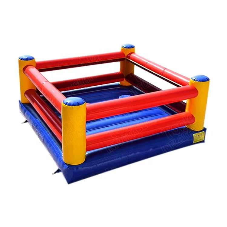 4*4m/5*5m/6*6m custom make inflatable boxing ring for sale, cheap inflatable  boxing ring gladiator game for kids