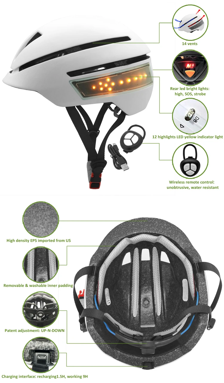 bicycle helmet light rechargeable