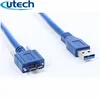 1.5M 2M 3M 5m USB3.0 to Micro USB3.0 Data Transfer Cables USB Fixed Screw Holes Lines for usb3.0 interface industrial camera