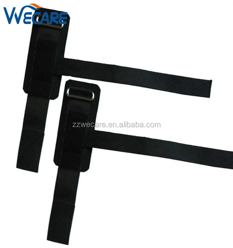 Black Powerlifting Wrist Padded Weight Lifting Support Straps Hand Sport Cross Train Fitness Safety Gym Gloves