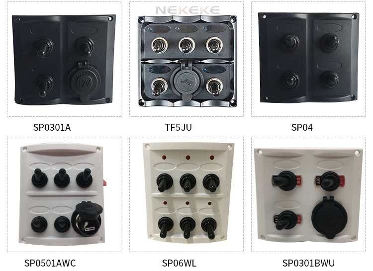 Hot Sale led rocker switch panel For 12V 24V Car Boat Marine