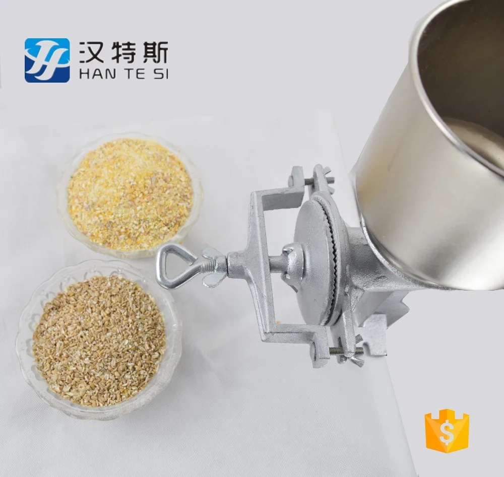 Manual grain flour grinder