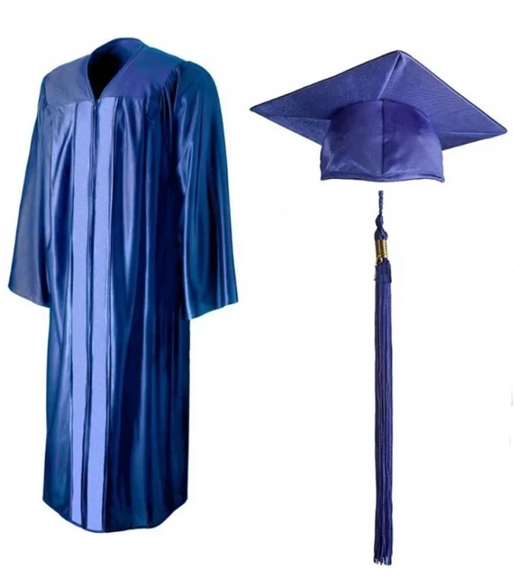 Customized Deluxe Master Graduation Gown,Cap And Hood Matte Black ...