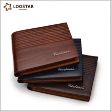 Горячая Распродажа завод сделал высокое качество деревянный бумажник, искусственная кожа
