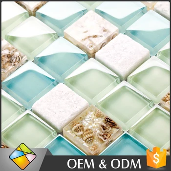 Mosaic Seashell Gl Blue Color Crystal Mix Mosaic Seashell Gl Blue Color Crystal Mix Tile For Kitchen Backsplash