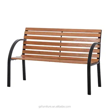 Hardwood Park Bench Metal Ends Frame Buy Cheap Outdoor
