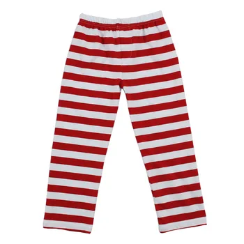 red and white striped pants