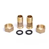 brass water meter connection fittings set
