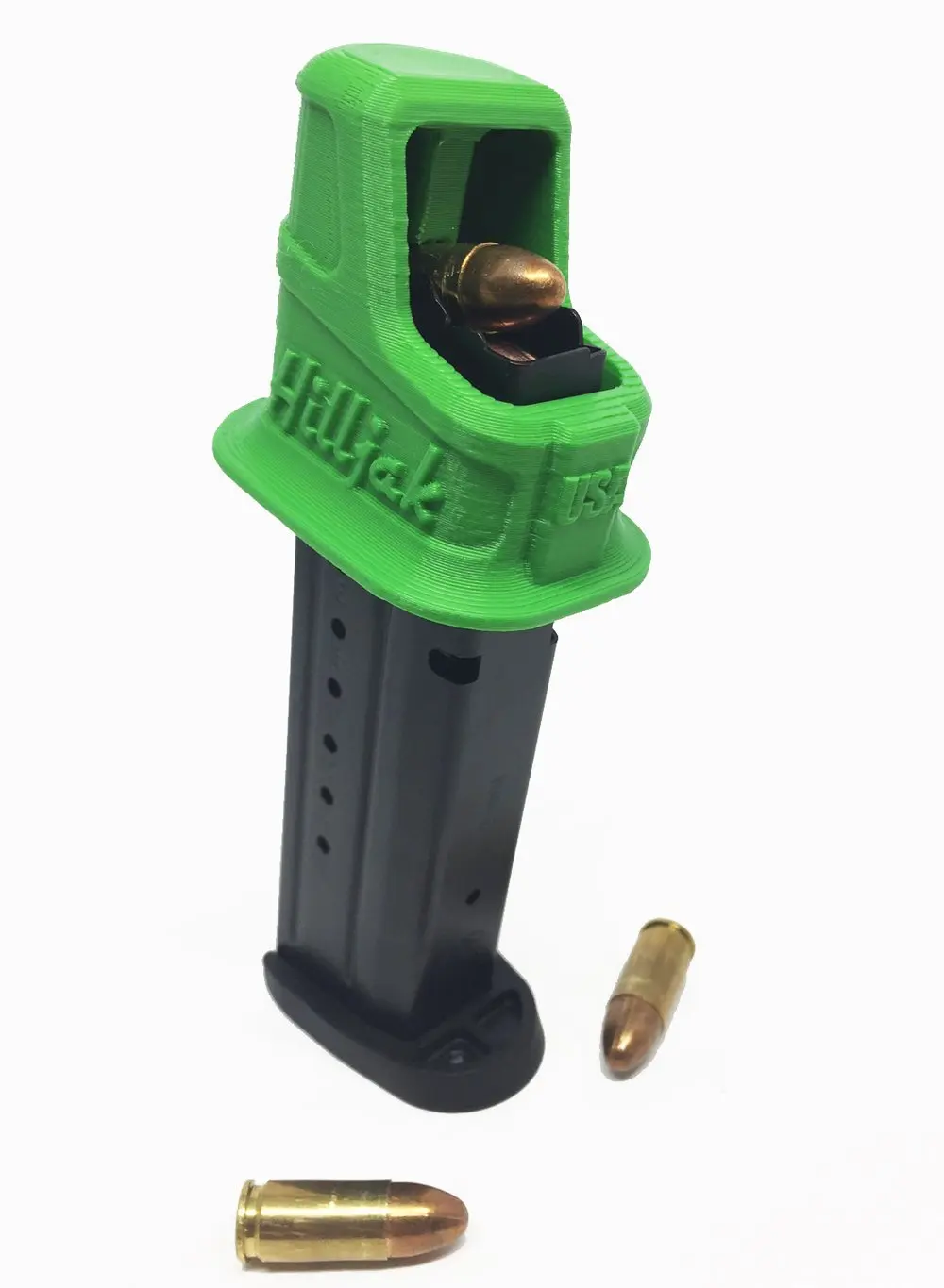 Springfield Armory XD, XD(M), XD Mod 2, 9MM Double-Stack Magazine Loader by Hilljak, Hunter Green
