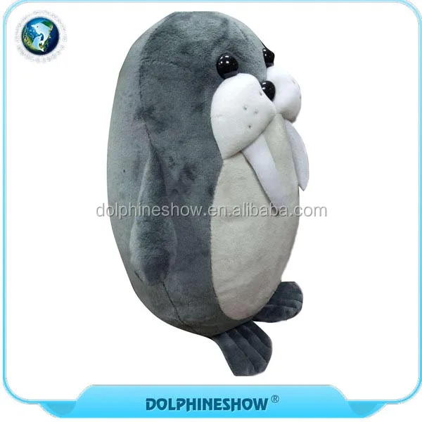Cute Stuffed Animal Gray Walrus Plush Sea Animal Toy - Buy Walrus