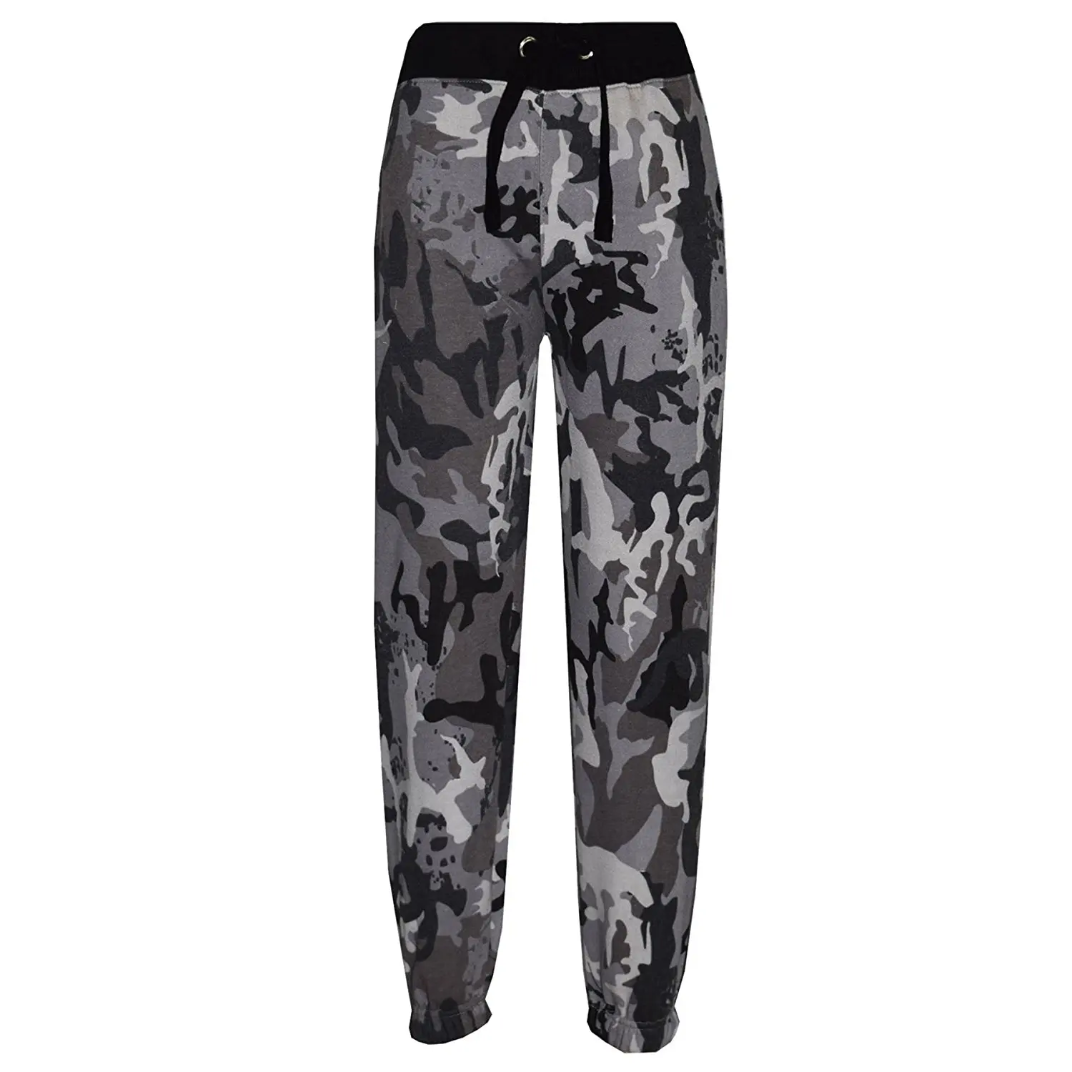 girls black jogging bottoms