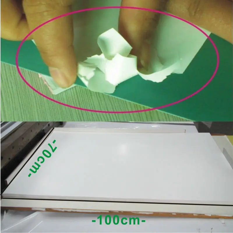Factory Supply Breakable Security Self Adhesive Destructible Vinyl Paper Matte White Brittle A4 Size Eggshell Paper Material