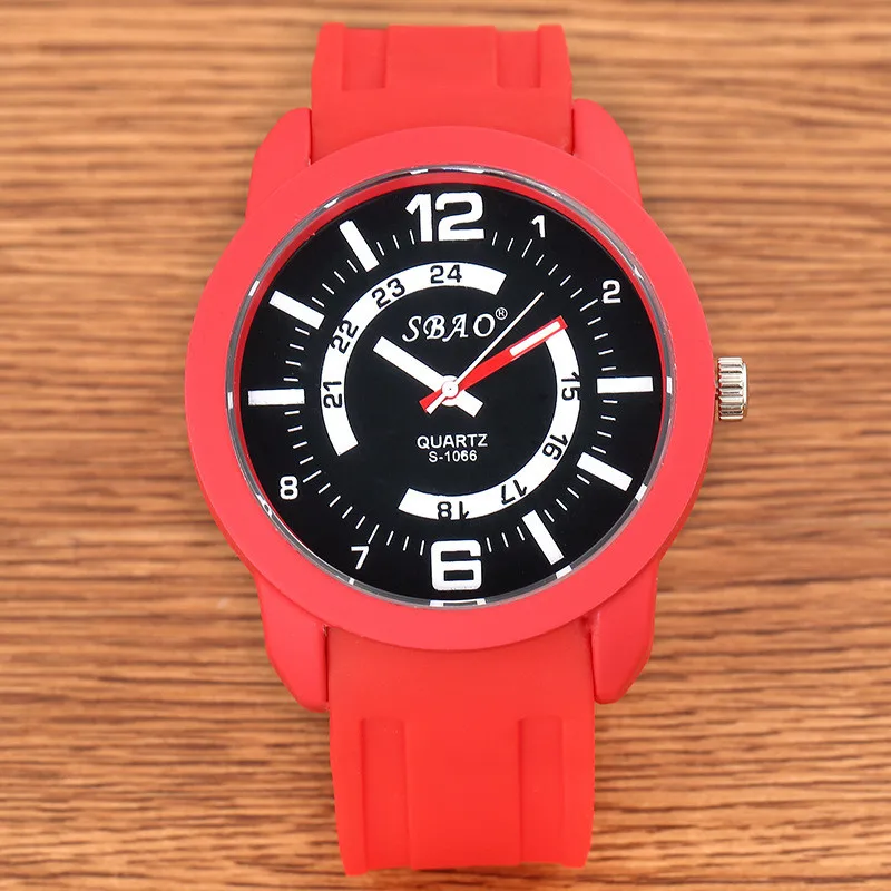 2017 New Arrival Men's OEM silicone Watch Sport Silicone Wristwatch