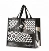 black pp woven shopping bag ,recyclable pp woven bag