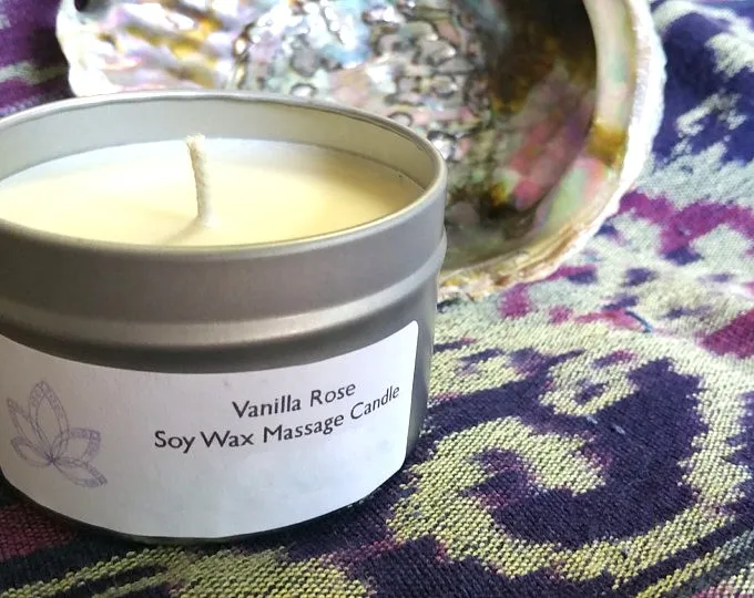 Natural Spa Therapy Soy Wax Massage Scented Candle In Metal Tin Buy