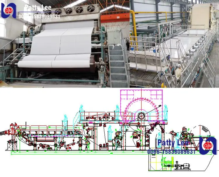 Бумагоделательная машина чертеж