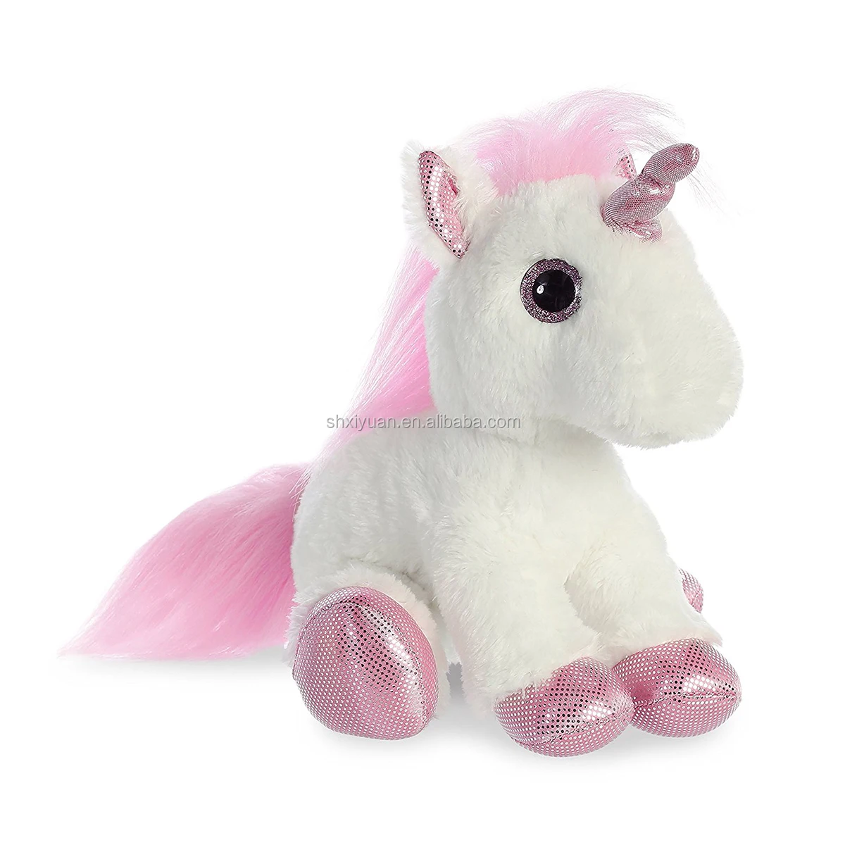 unicorn soft toy pink