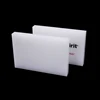 Customized personalized name title and logo white acrylic sign logo display block standing