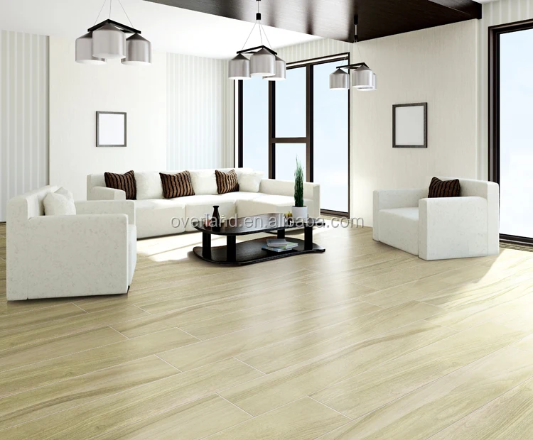 Chinese foshan living room interior wooden floor tiles