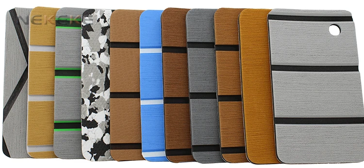 2017 HOT selling high quality blue with white Oblique cut stripe of deck grip pad