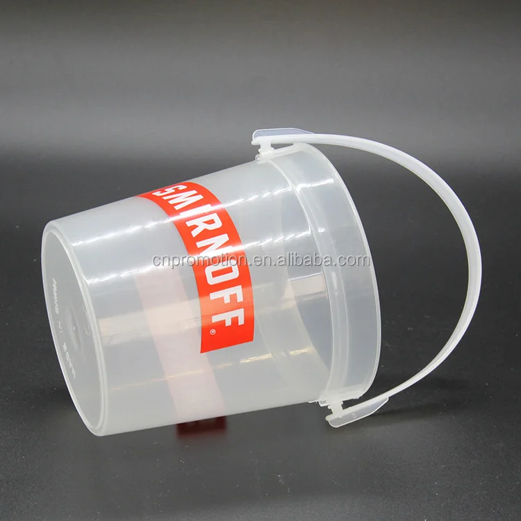 Custom Printing Design 32oz Drinking Plastic Punch Rum Bucket For