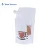 Mineral Water Clear Plastic Sauce Clear Drink Bag Stand Up Spout Pouch