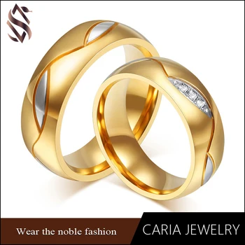 Gold Wedding Ring Designs For Couple,Stainless Steel Saudi Arabia Gold ...