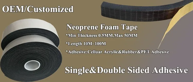 High Temperature Resistant Closed Cell Cellular Neoprene Foam Adhesive ...