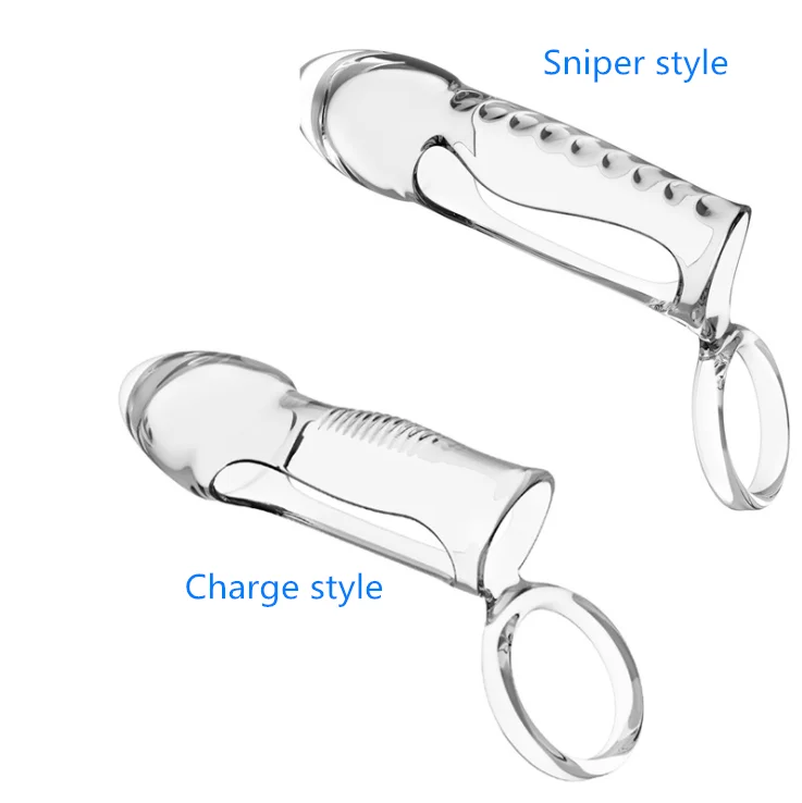 2 Style Extensions Male Penis Lock Ring Enlargement Delay Ejaculation