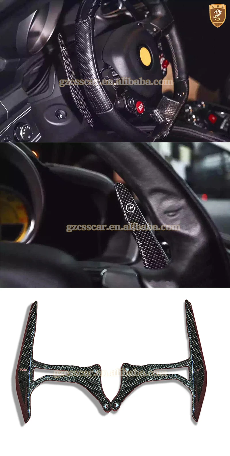 トップ品質ドライカーボン繊維シフトパドル適切なフェラーリ 458 イタリア車内装部品 Buy 適切なフェラーリ 458 イタリア車の部品 Product On Alibaba Com