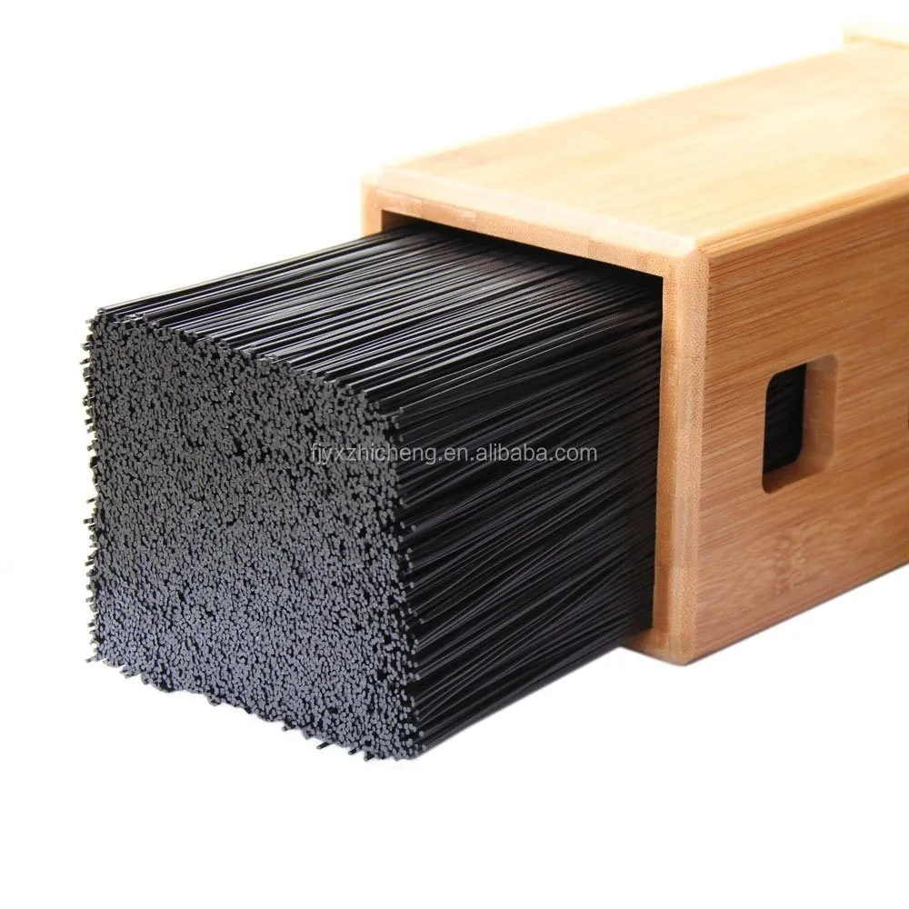 Kitchen Slotless Bamboo Bristle Knife Block Steady Kitchen Knives