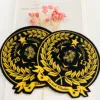 No moq manufacturers direct high-end quality boutique yellow custom patches!