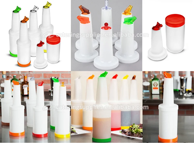 Bar Accessories Bar Fruit Juice Containers Colored Plastic Bottles