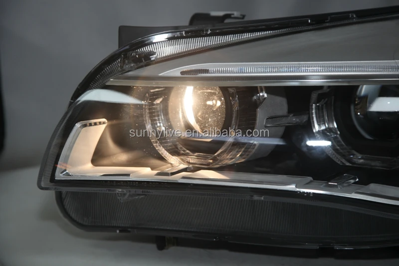 For BMW X1 E84 LED Strip Angel Eyes Head Light 2009-2014 year LF