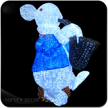 outdoor xmas decor animated christmas figures with led light rabbit figurine plastic - Animated Christmas Figures outdoor xmas decor animated christmas figures with led light rabbit figurine plastic - Animated Christmas Figures
